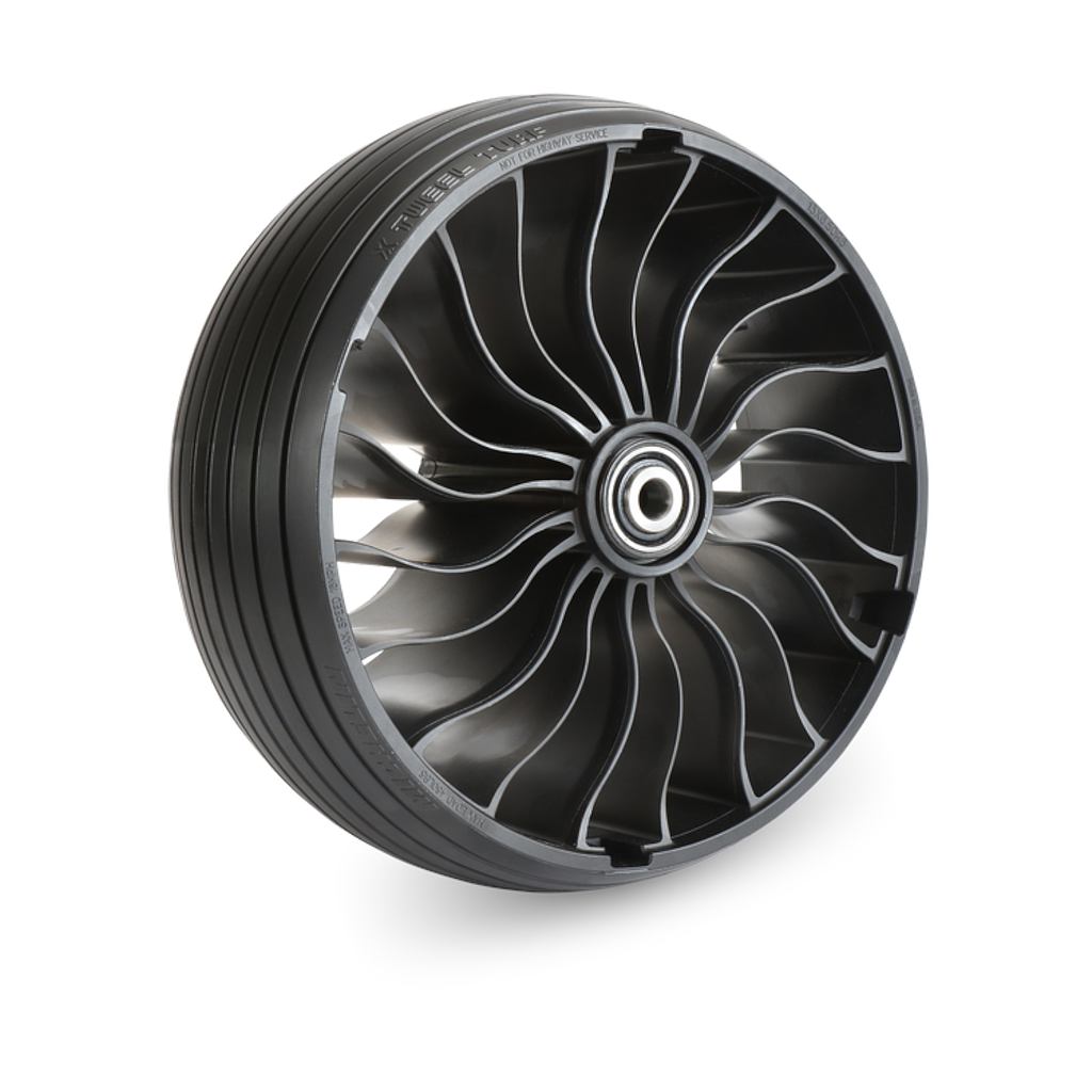 13x6.5N6MichelinX-TweelTurfGroovedCasterAirlessRadial(5_8"AxleBoltDiameter)