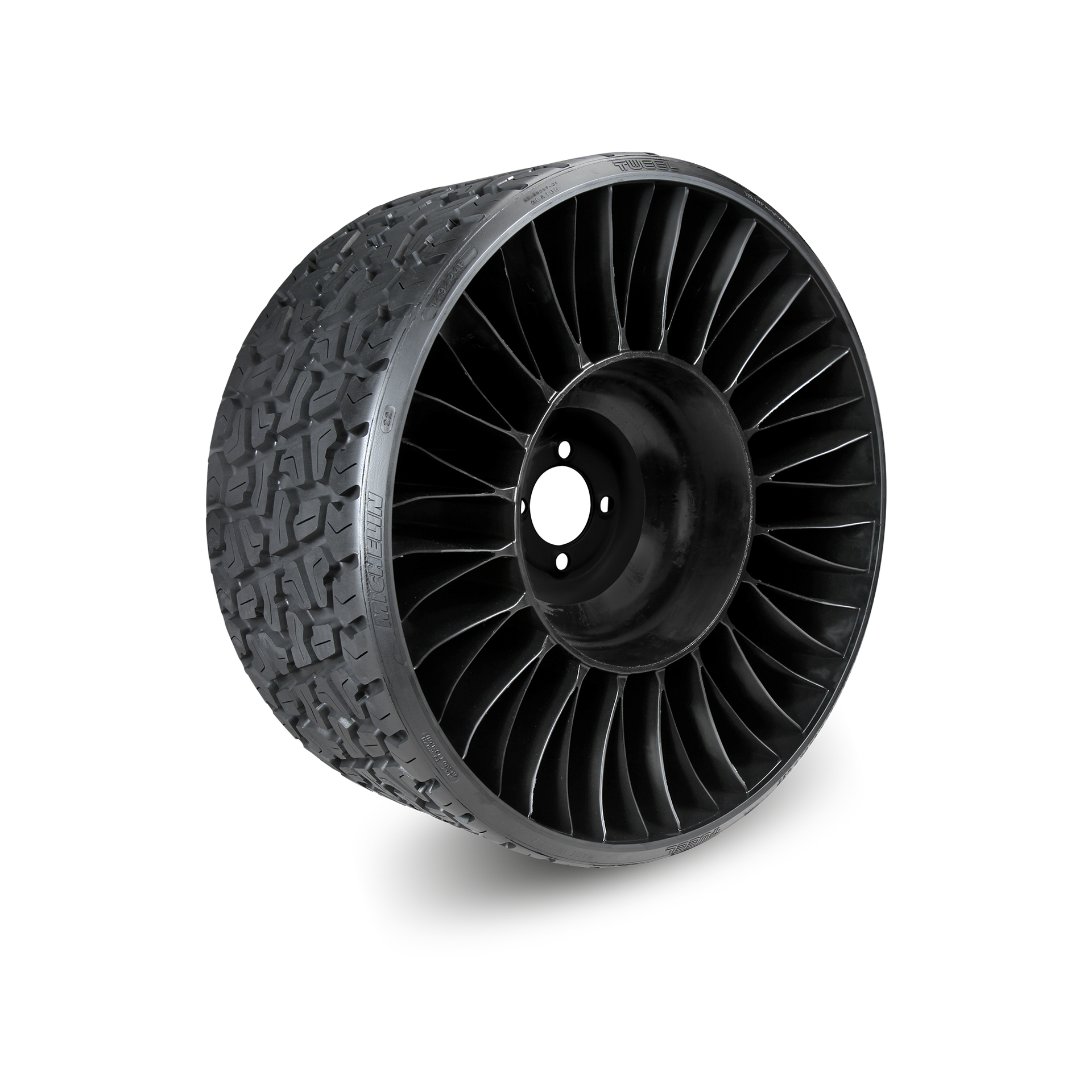 24x12N12XLMichelinXTweelTurfXLAirlessRadial4x4"(-2.2"Offset)