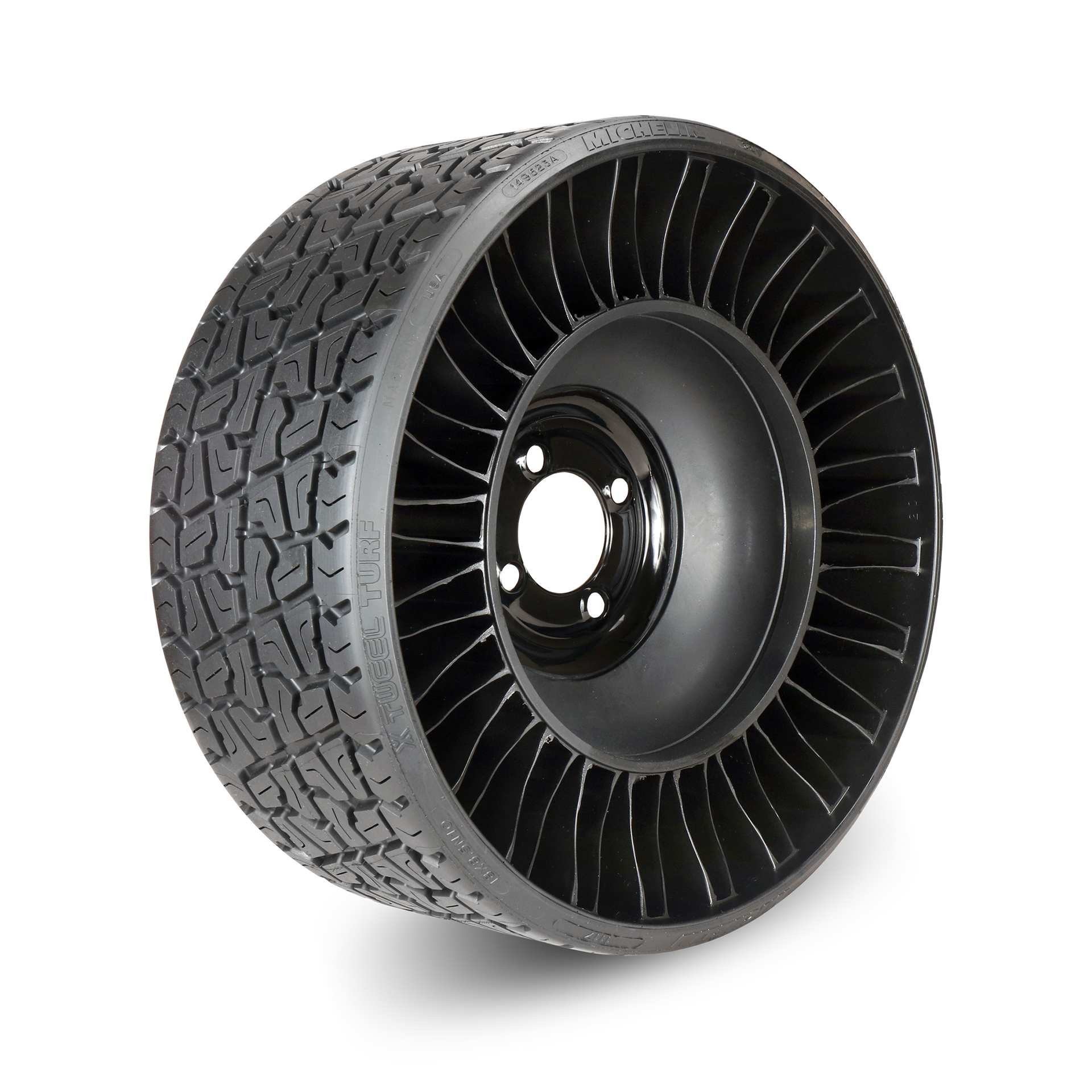 18x8.5N10(205_50N10)MichelinXTweelTurfUtilityVehicleAirlessRadial4x4"(-0.4"Offset)